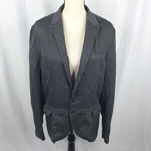 House of KOLOR Blazer Jacket 3 / 42R Wrinkle Finish Ruched Tencel Japan Gray